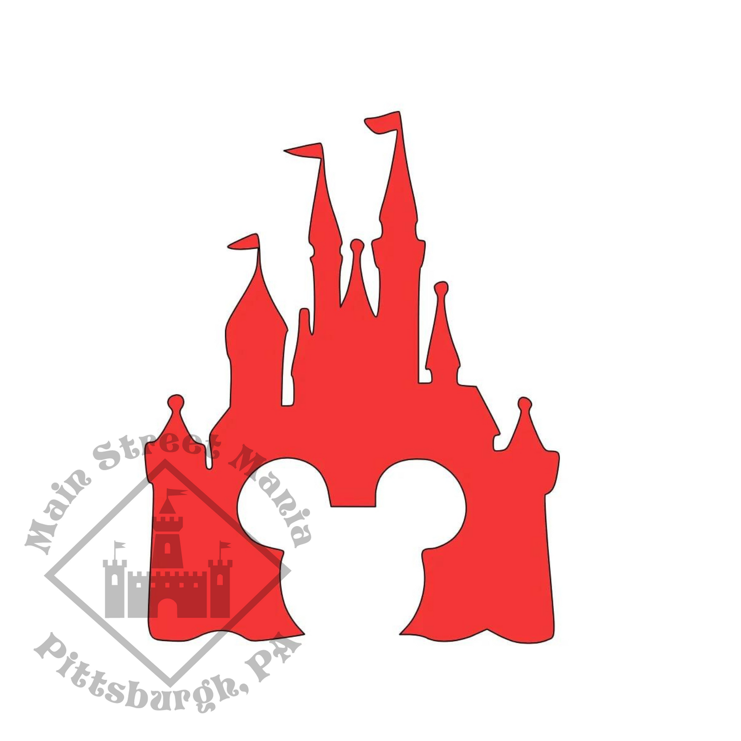 Mickey Castle Decal Sticker