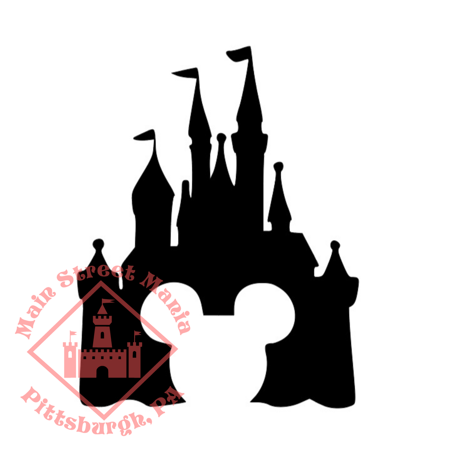 Mickey Castle Decal Sticker