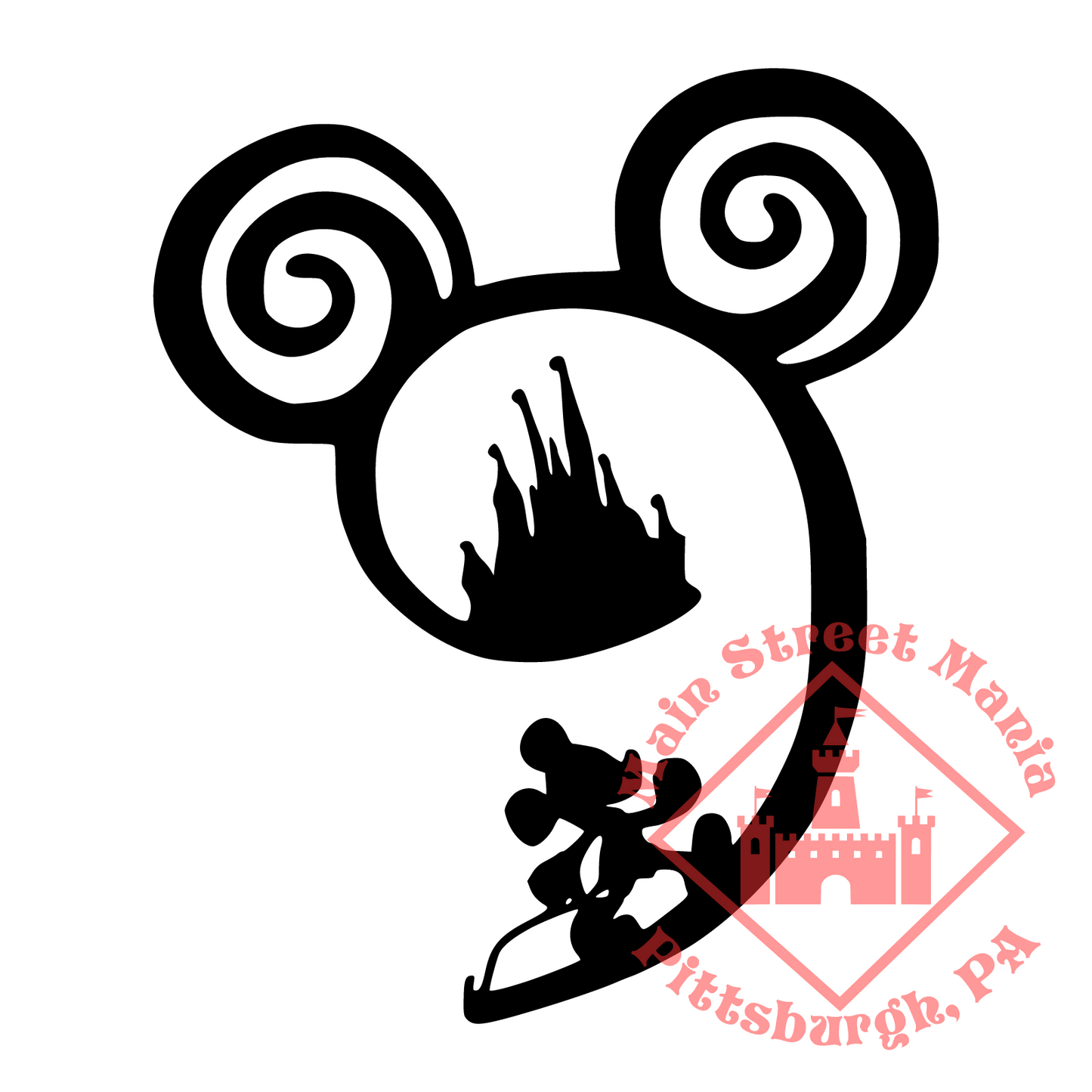 Mickey's Path to the Castle Decal