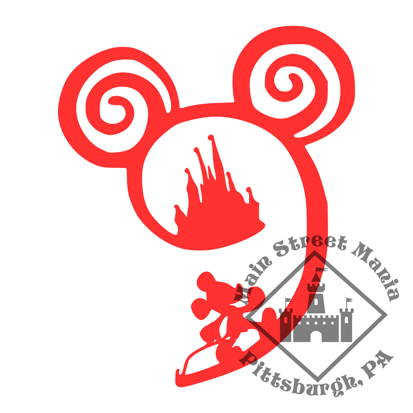 Mickey's Path to the Castle Decal