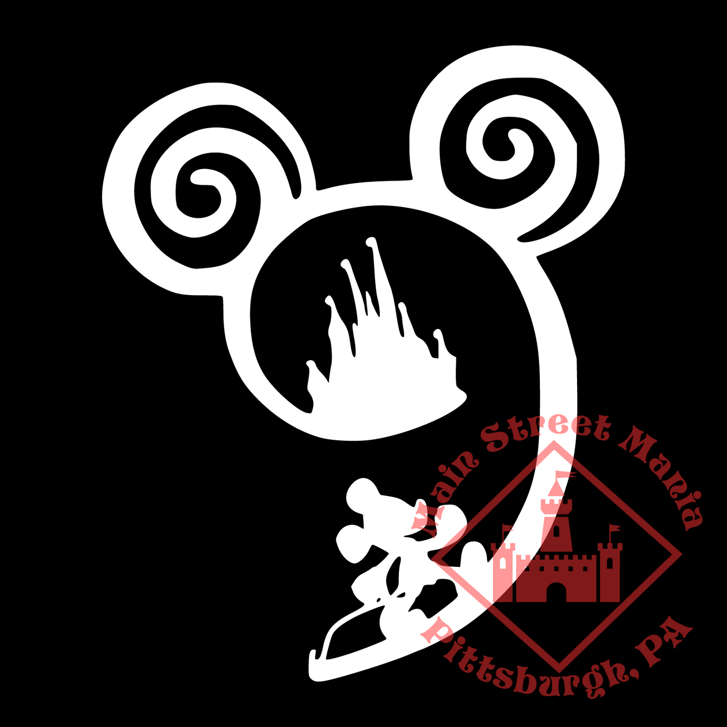 Mickey's Path to the Castle Decal