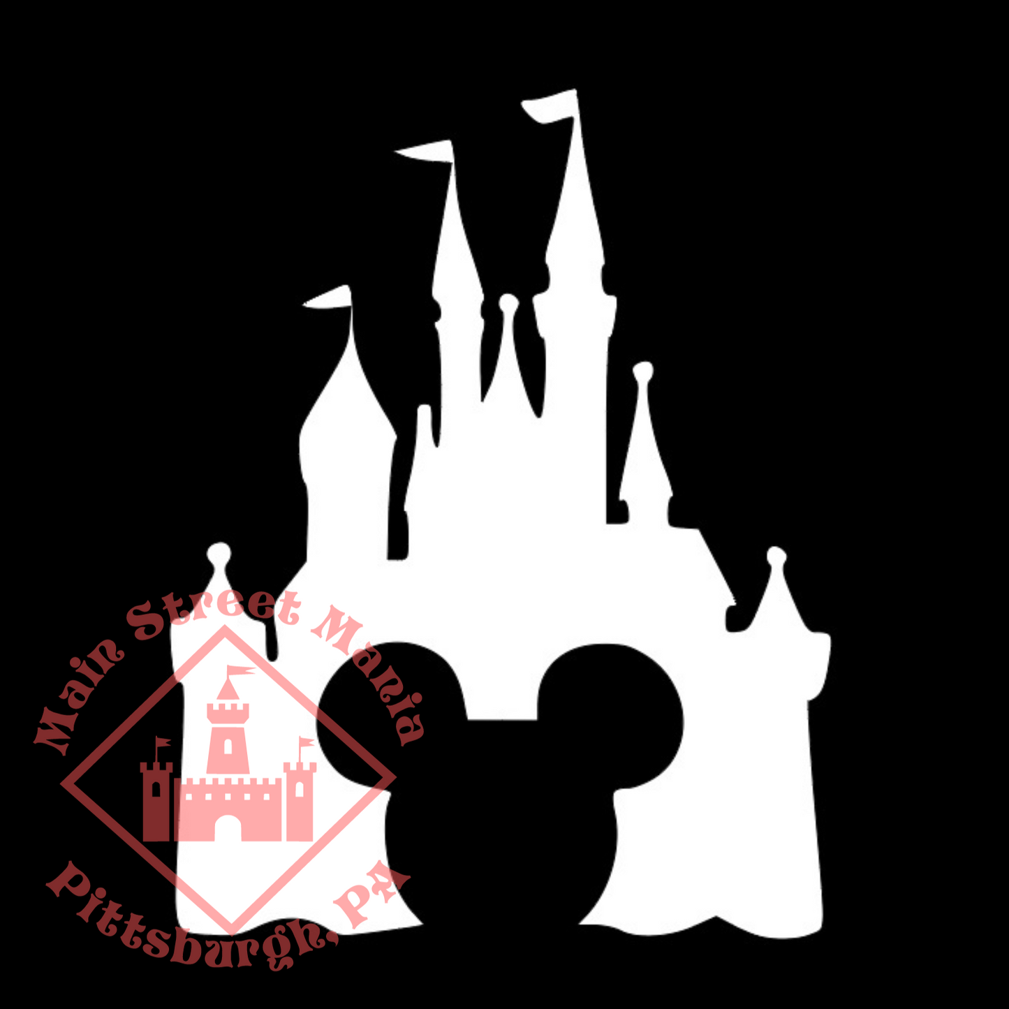 Mickey Castle Decal Sticker