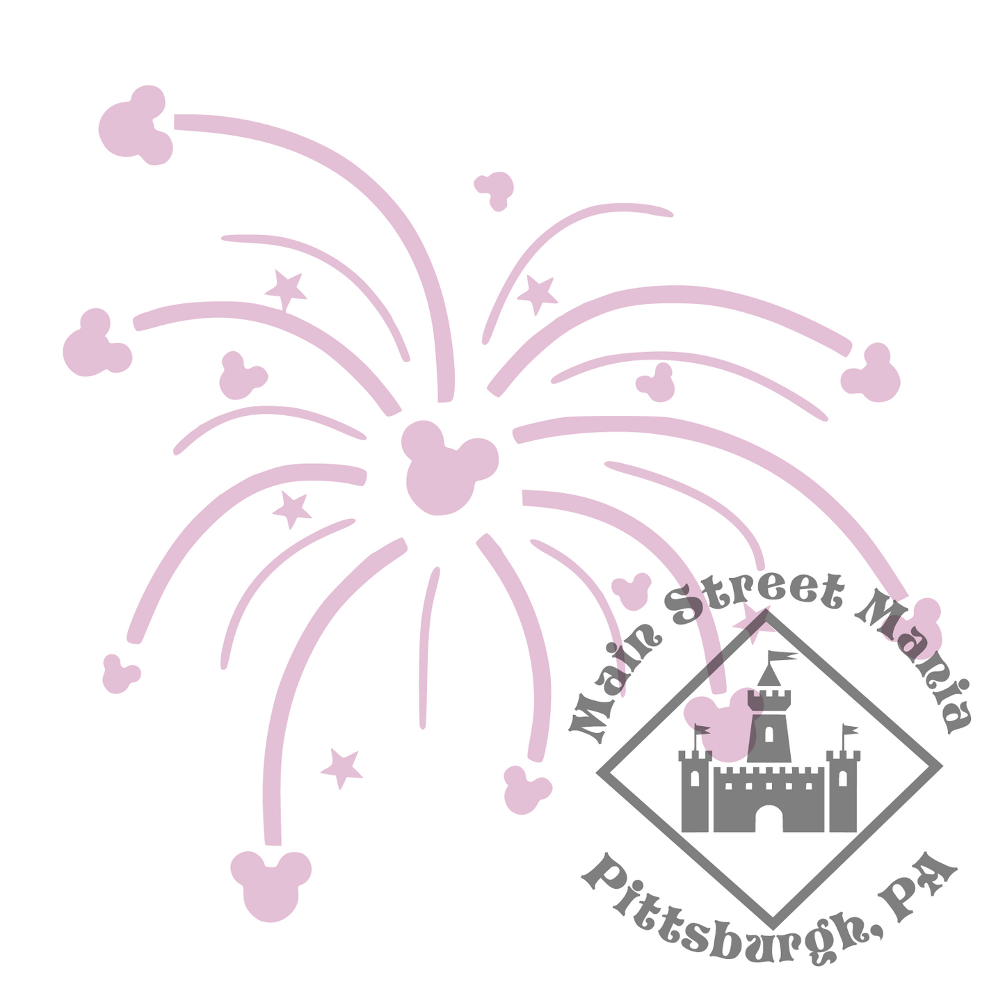 Mickey Fireworks Decal