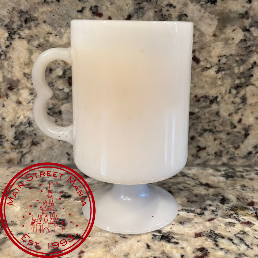 Minnie Mouse Milk Glass Coffee Mug Candle