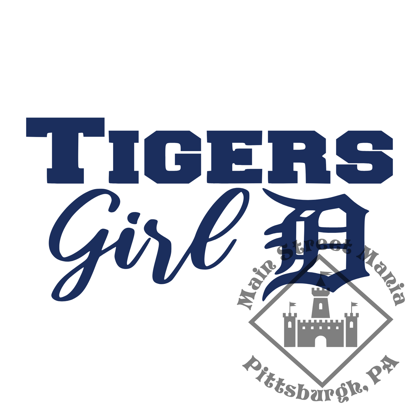 Tigers Girl Sticker Decal