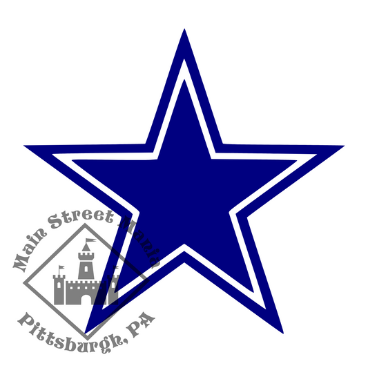 Cowboys Star Logo Sticker Decal