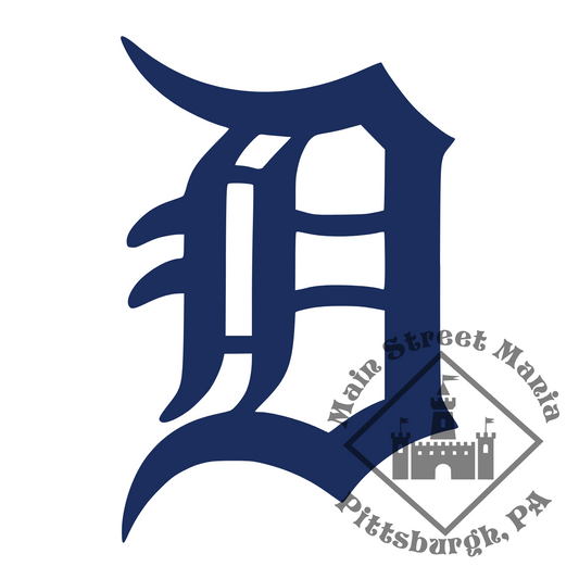 Tigers D Logo Sticker Decal