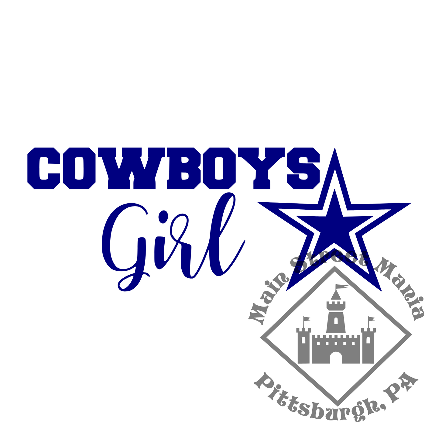 Cowboys Girl Sticker Decal