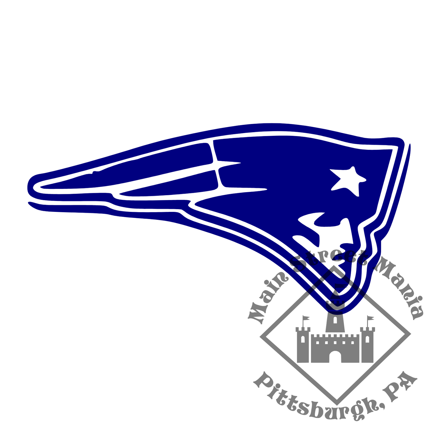 Patriots Logo Sticker Decal