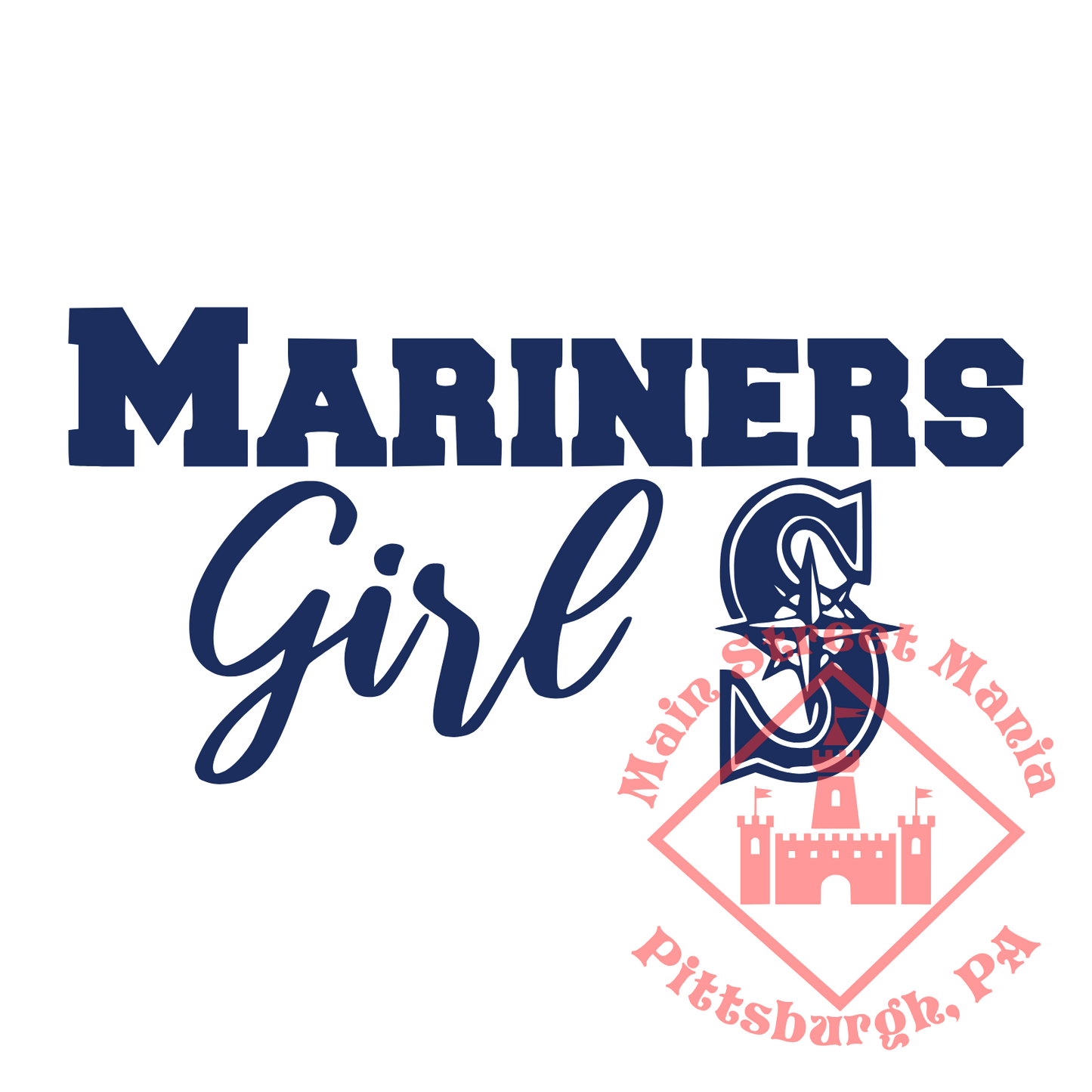 Seattle Mariners Girl Sticker Decal