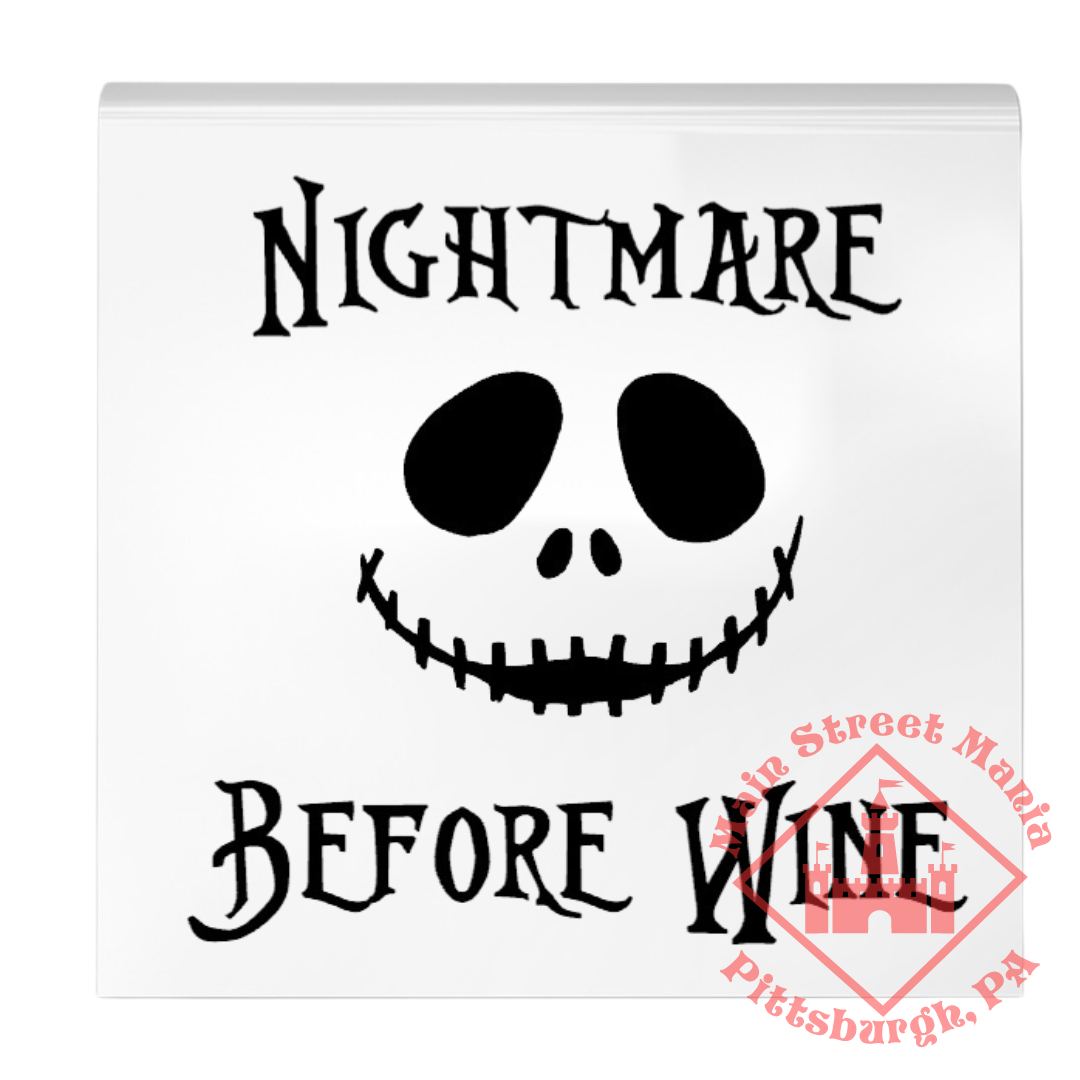 Nightmare Before Wine Coaster