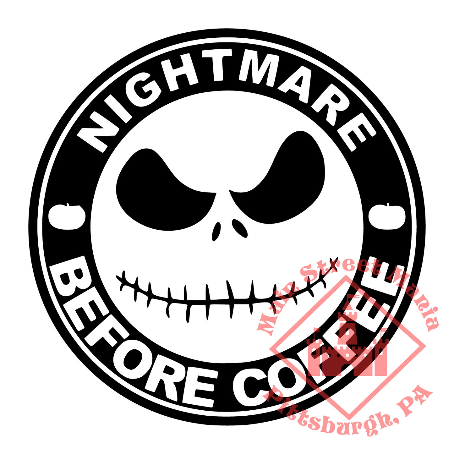 Nightmare Before Coffee Decal Sticker