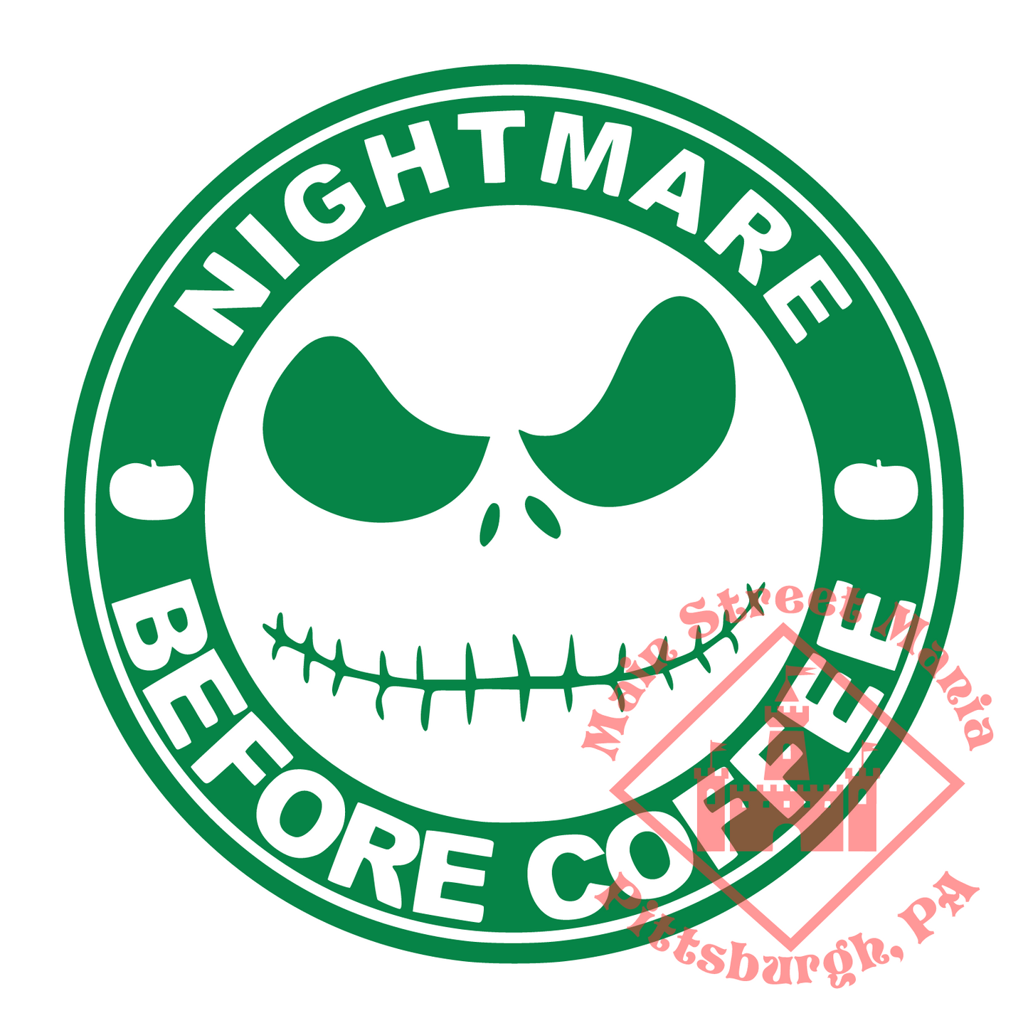 Nightmare Before Coffee Decal Sticker