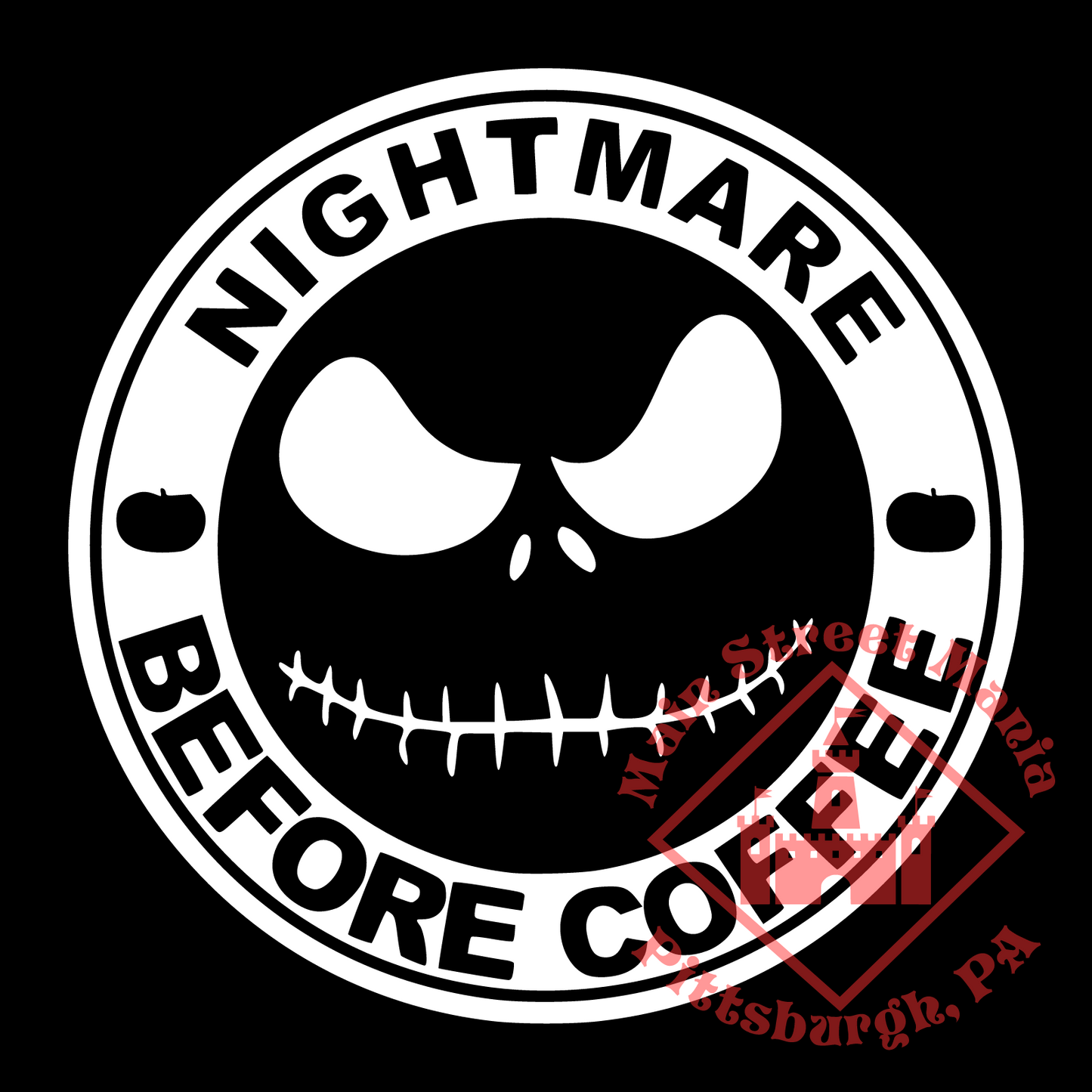 Nightmare Before Coffee Decal Sticker