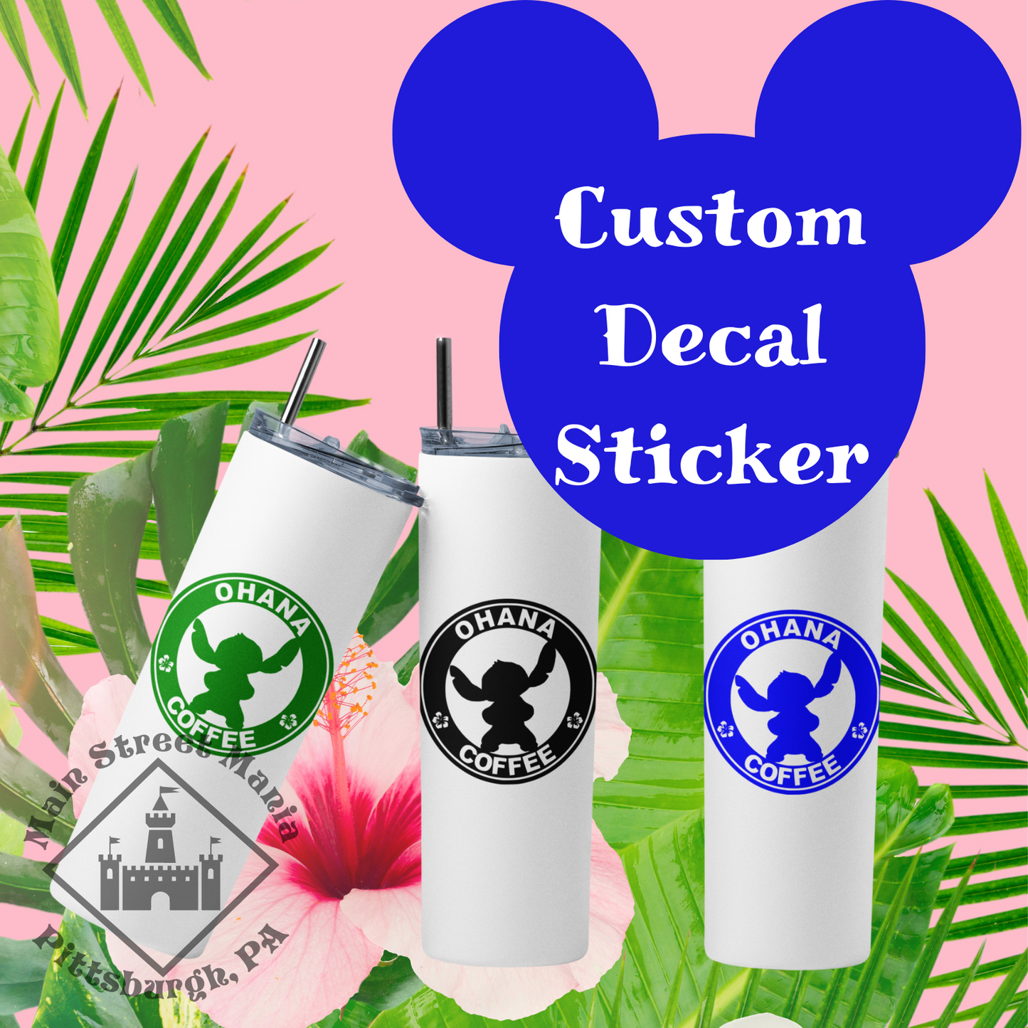 Ohana Coffee Sticker Decal