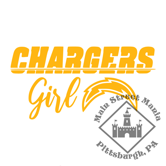 Chargers Girl Sticker Decal