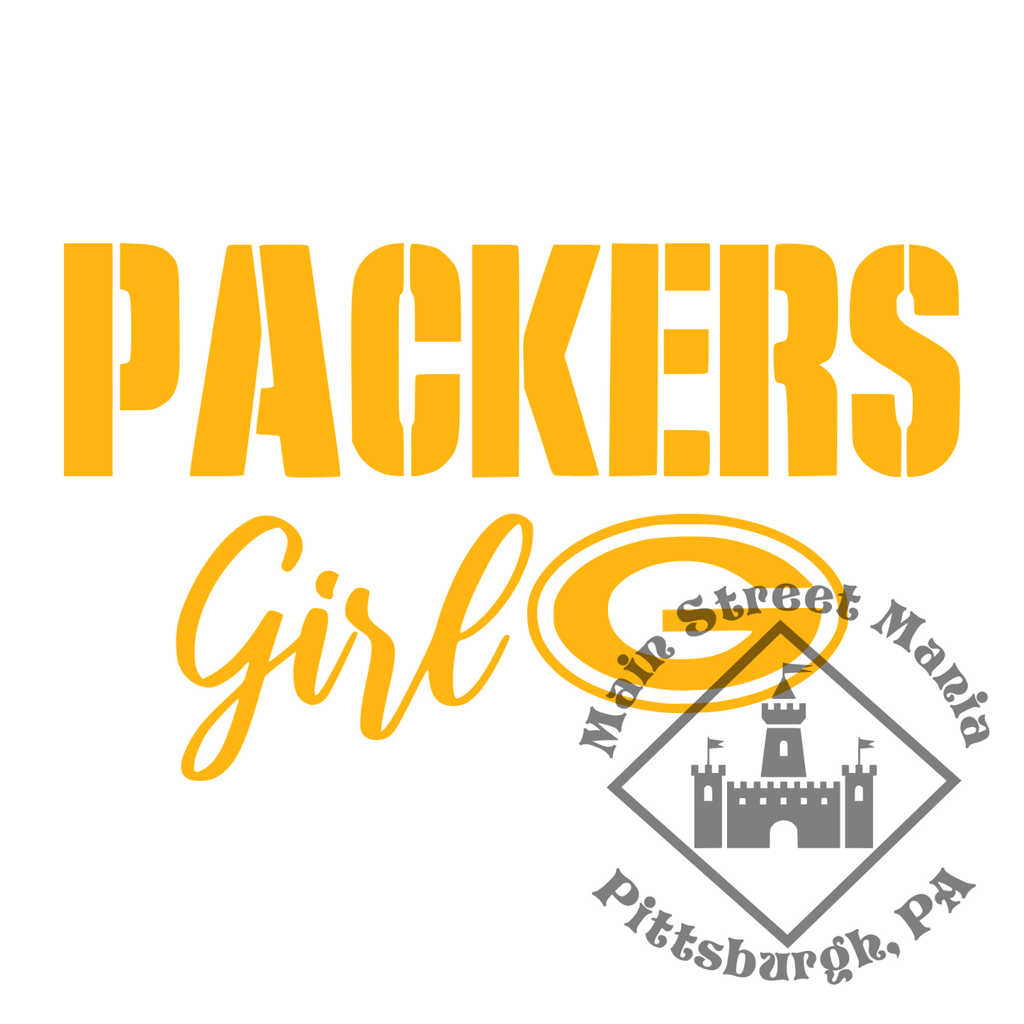 Packers Girl Sticker Decal