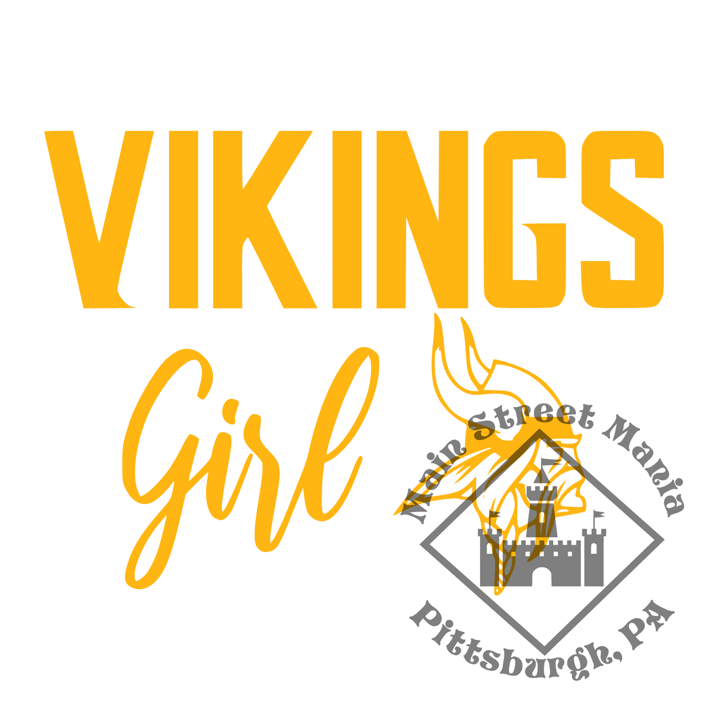 Vikings Girl Sticker Decal