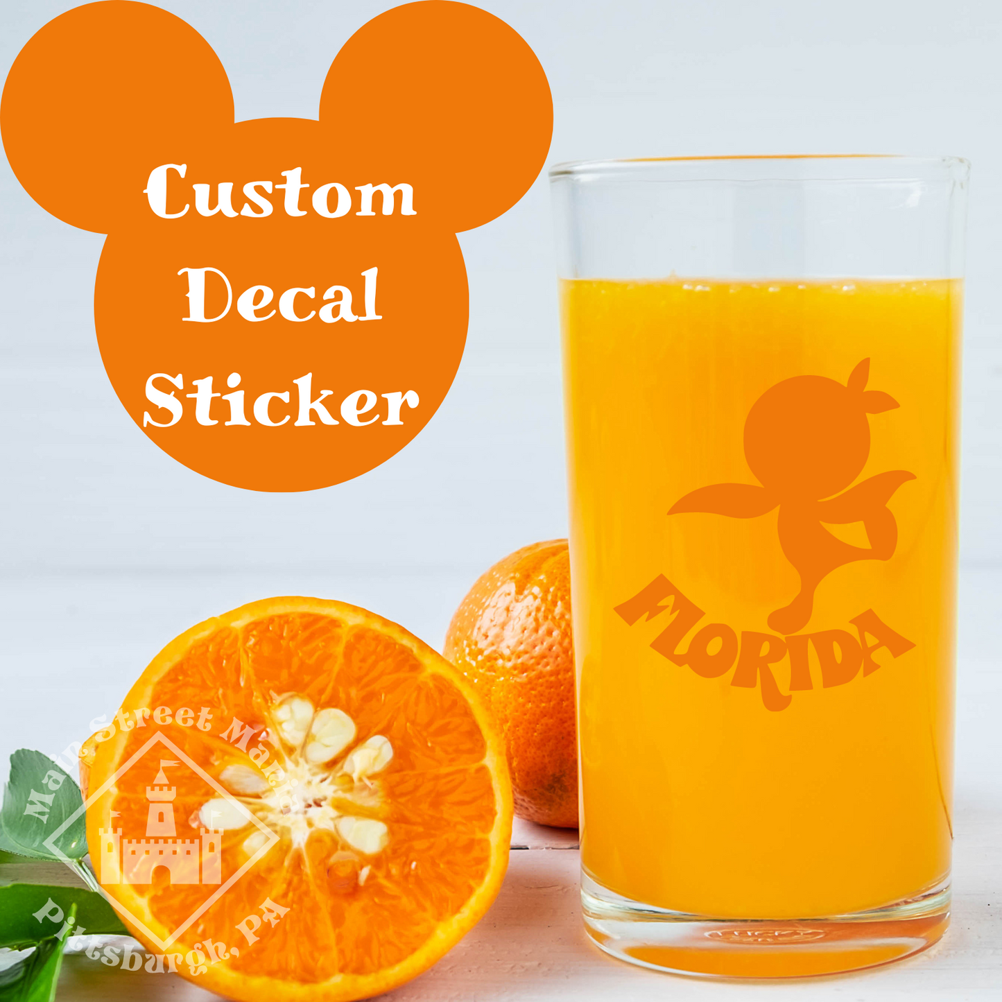 Florida Orange Bird Decal Sticker