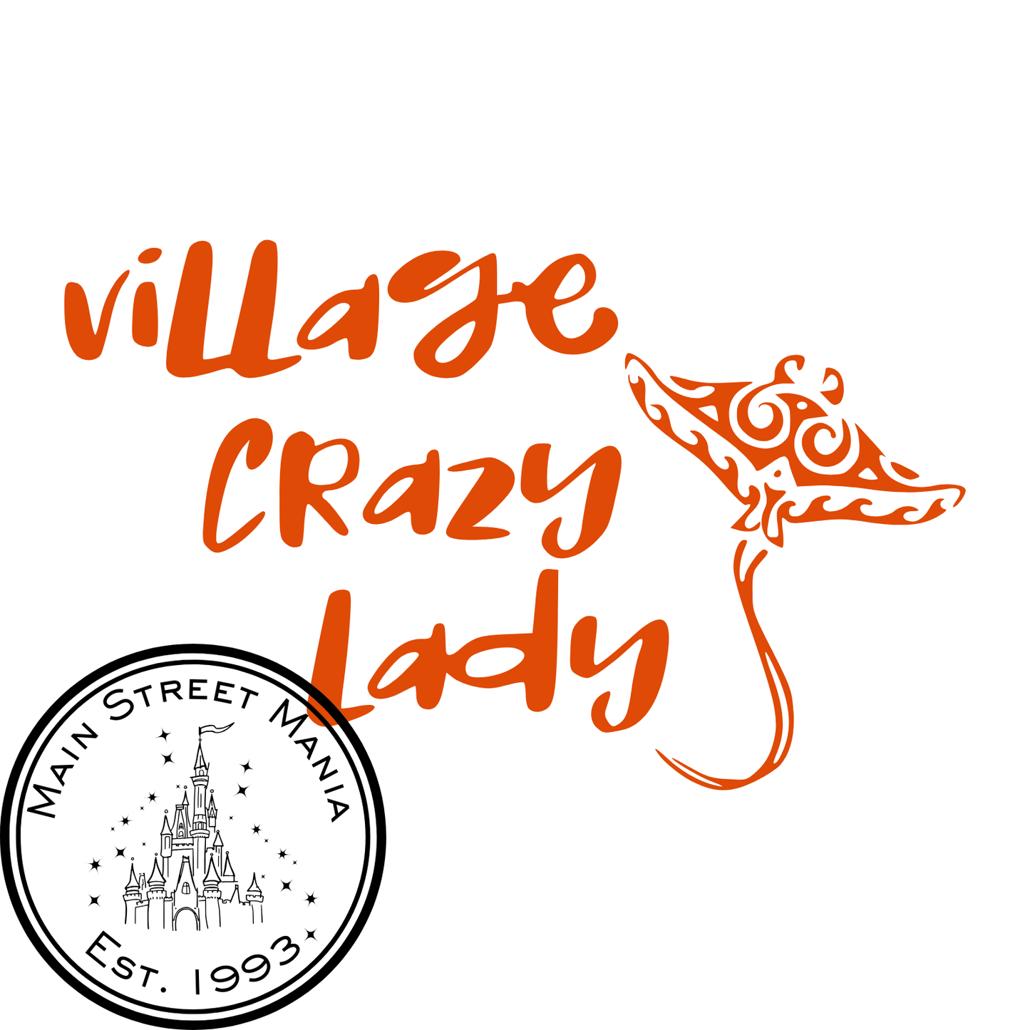 Village Crazy Lady Sticker Decal