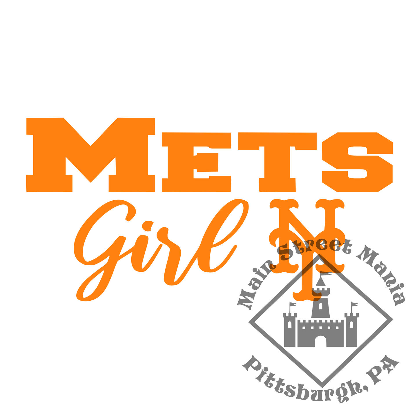 Mets Girl Sticker Decal