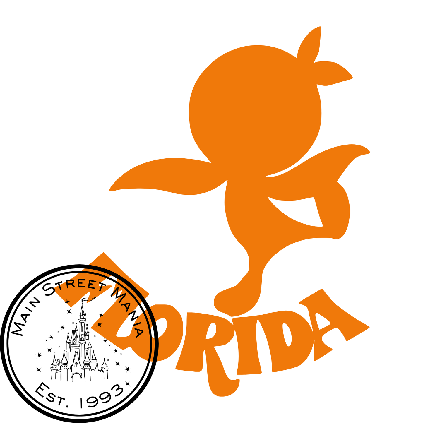 Florida Orange Bird Decal Sticker