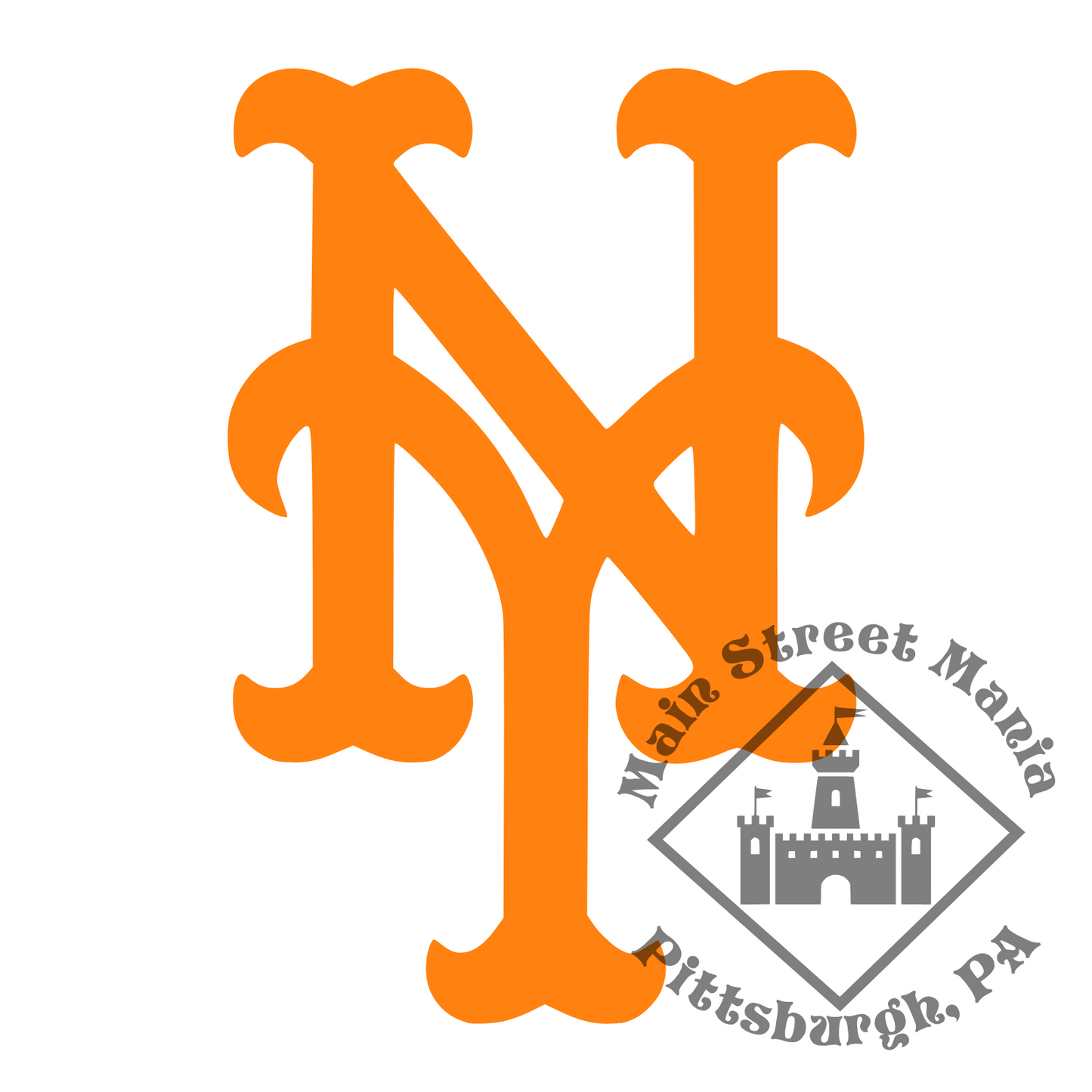 Mets NY Logo Sticker Decal