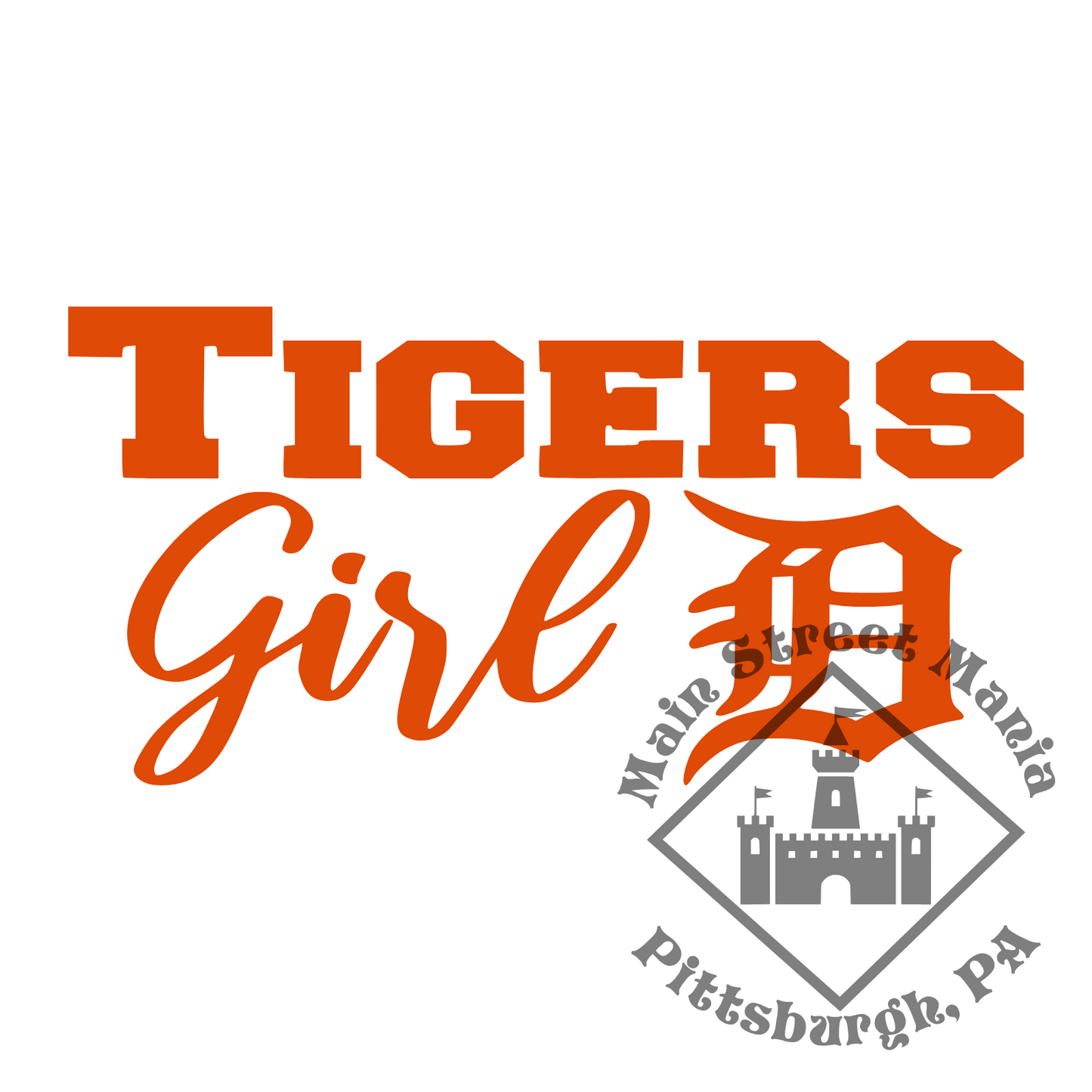 Tigers Girl Sticker Decal