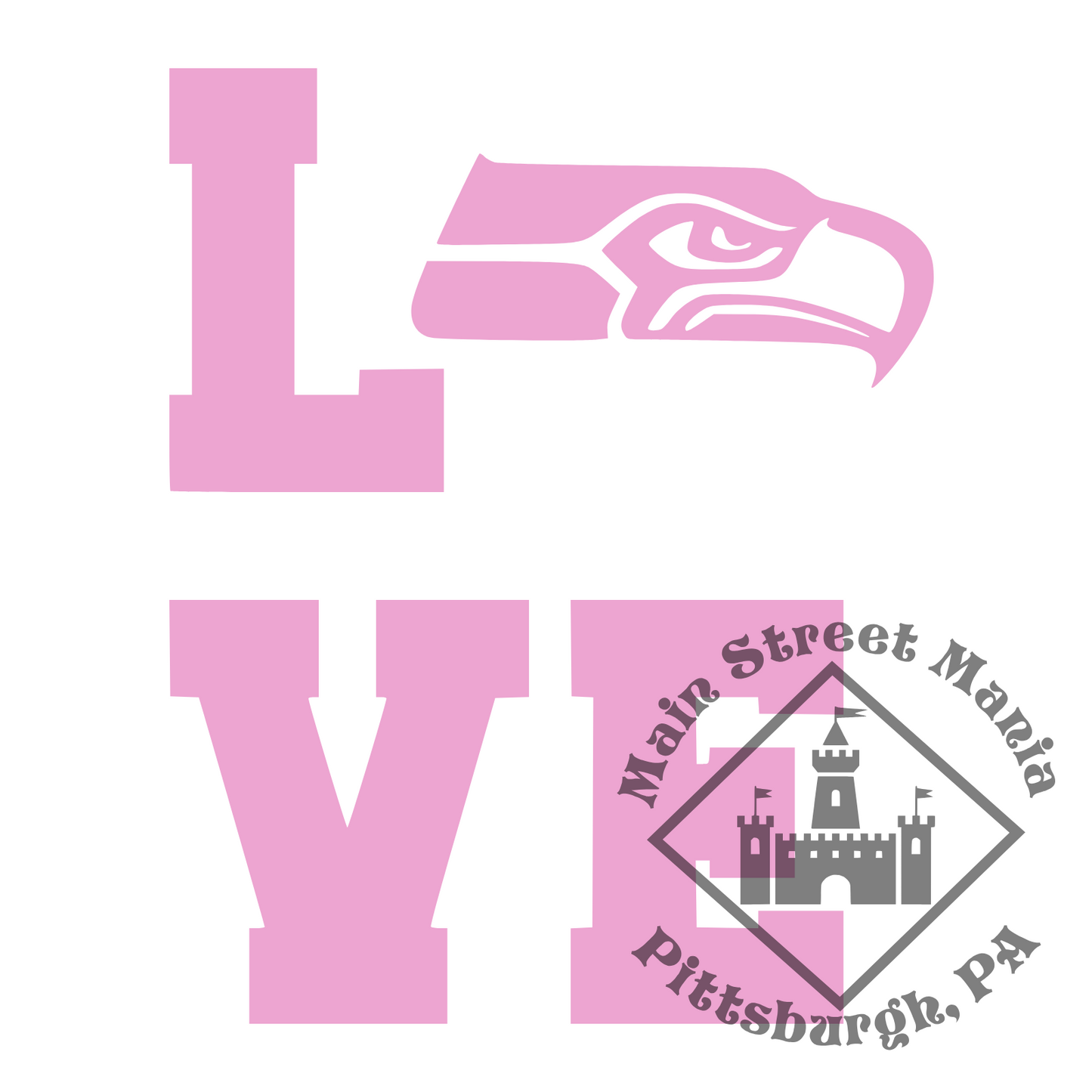 Seahawks Love Sticker Decal