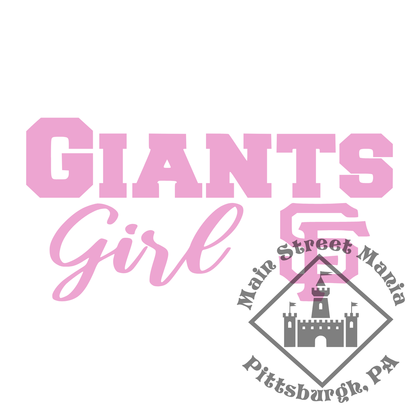 SF Giants Girl Sticker Decal