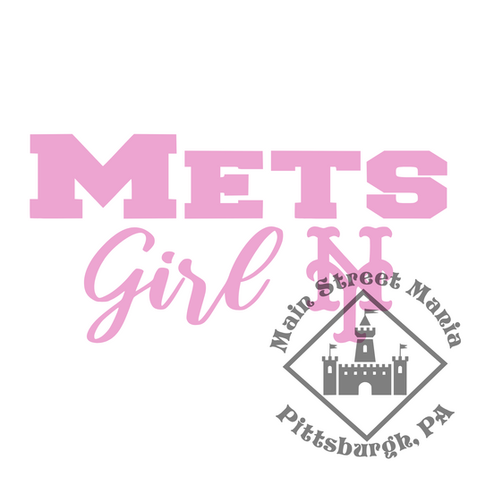 Mets Girl Sticker Decal