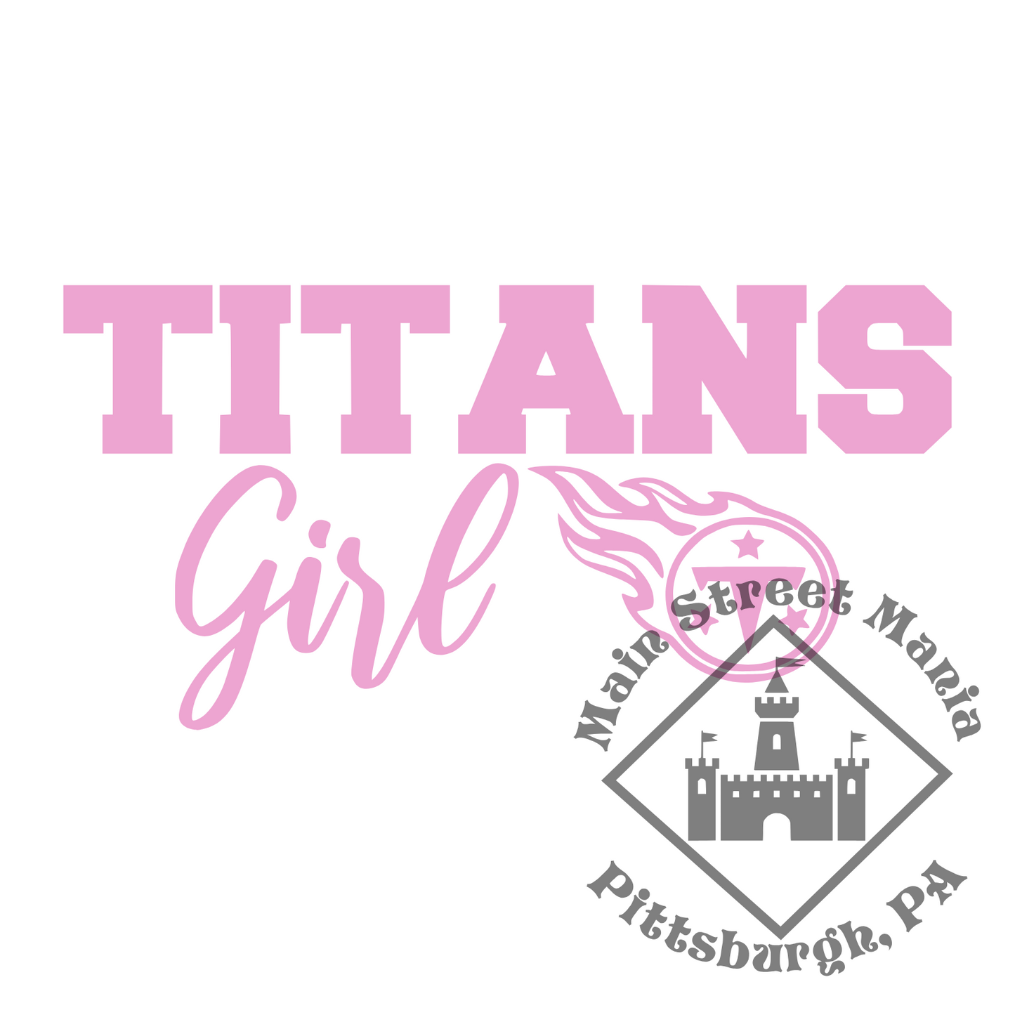 Tennessee Titans Girl Sticker Decal