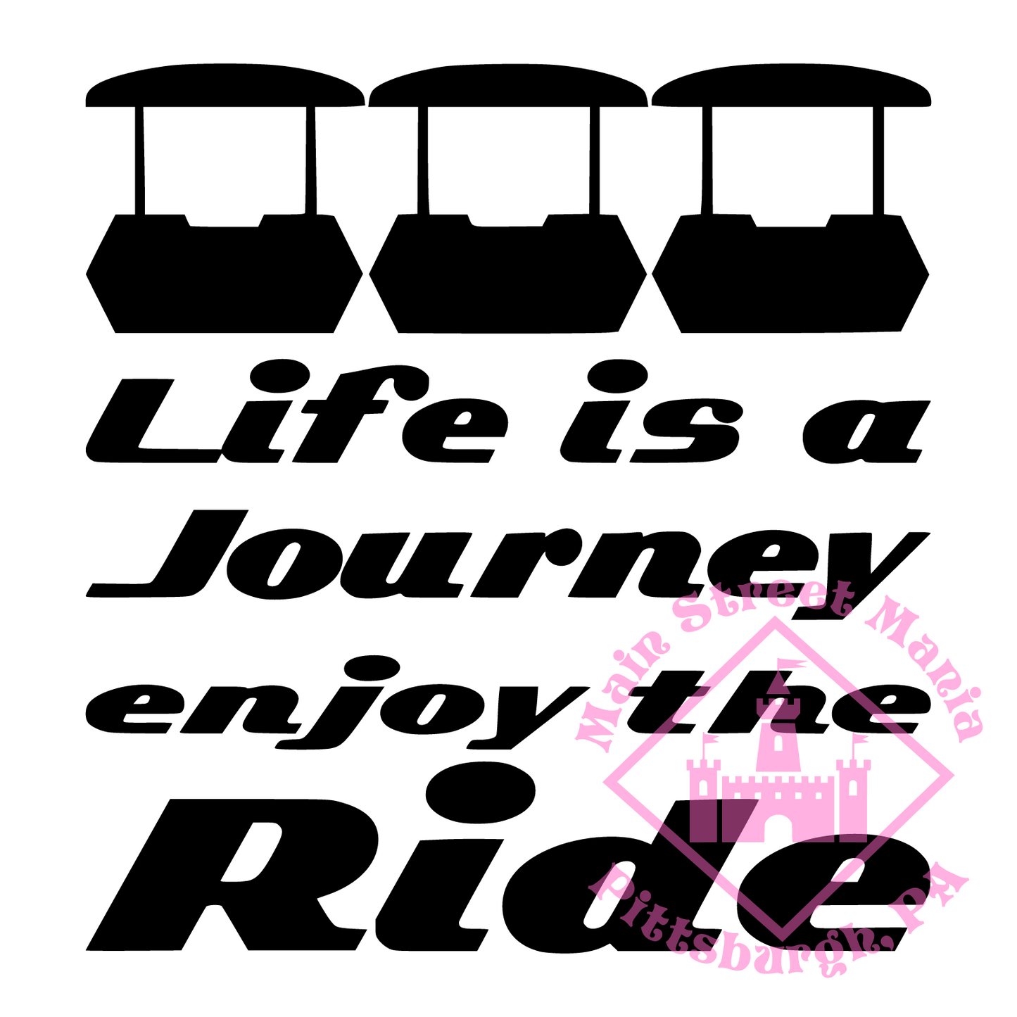 Life is a Journey People Mover Decal