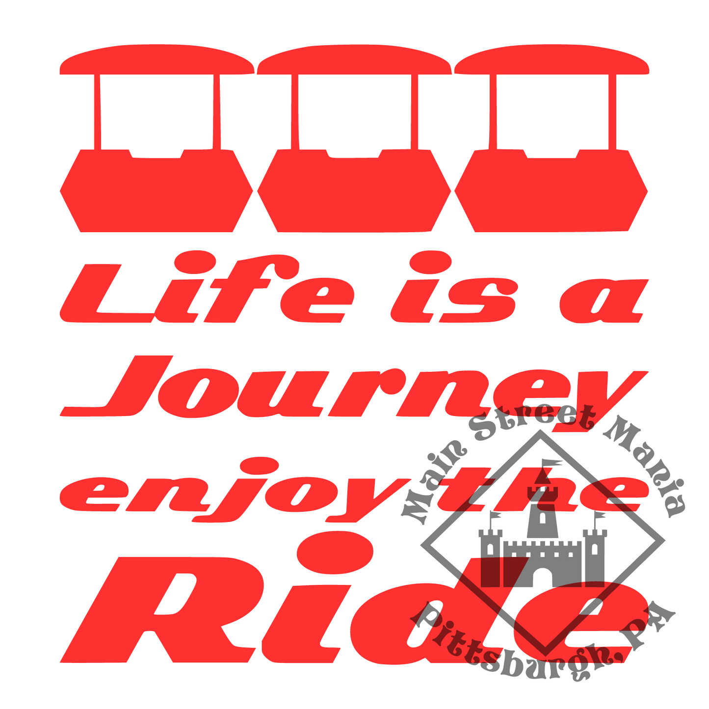 Life is a Journey People Mover Decal