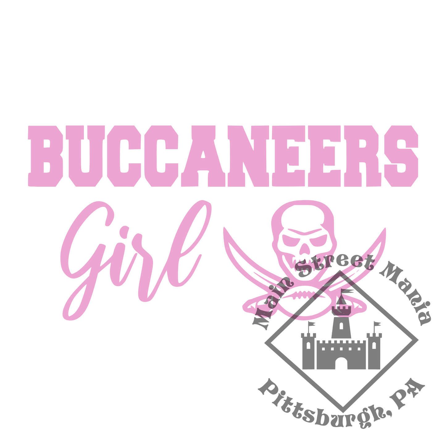 Buccaneers Girl Sticker Decal