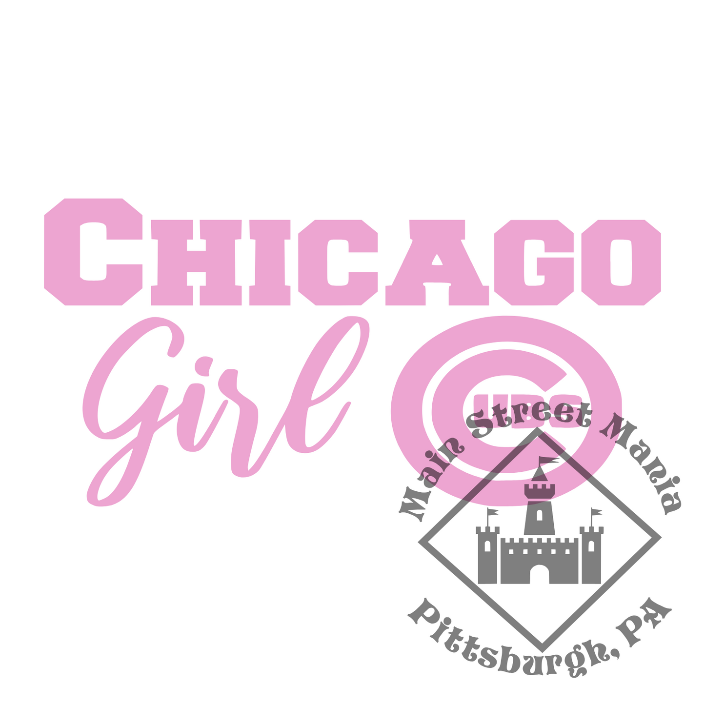 Cubs Girl Sticker Decal