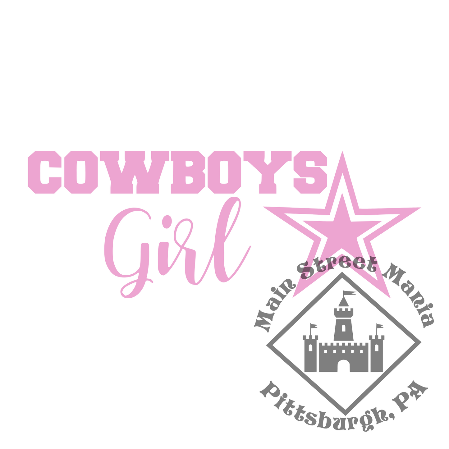 Cowboys Girl Sticker Decal