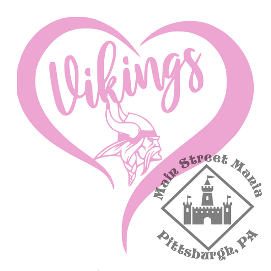 Vikings Heart Sticker Decal