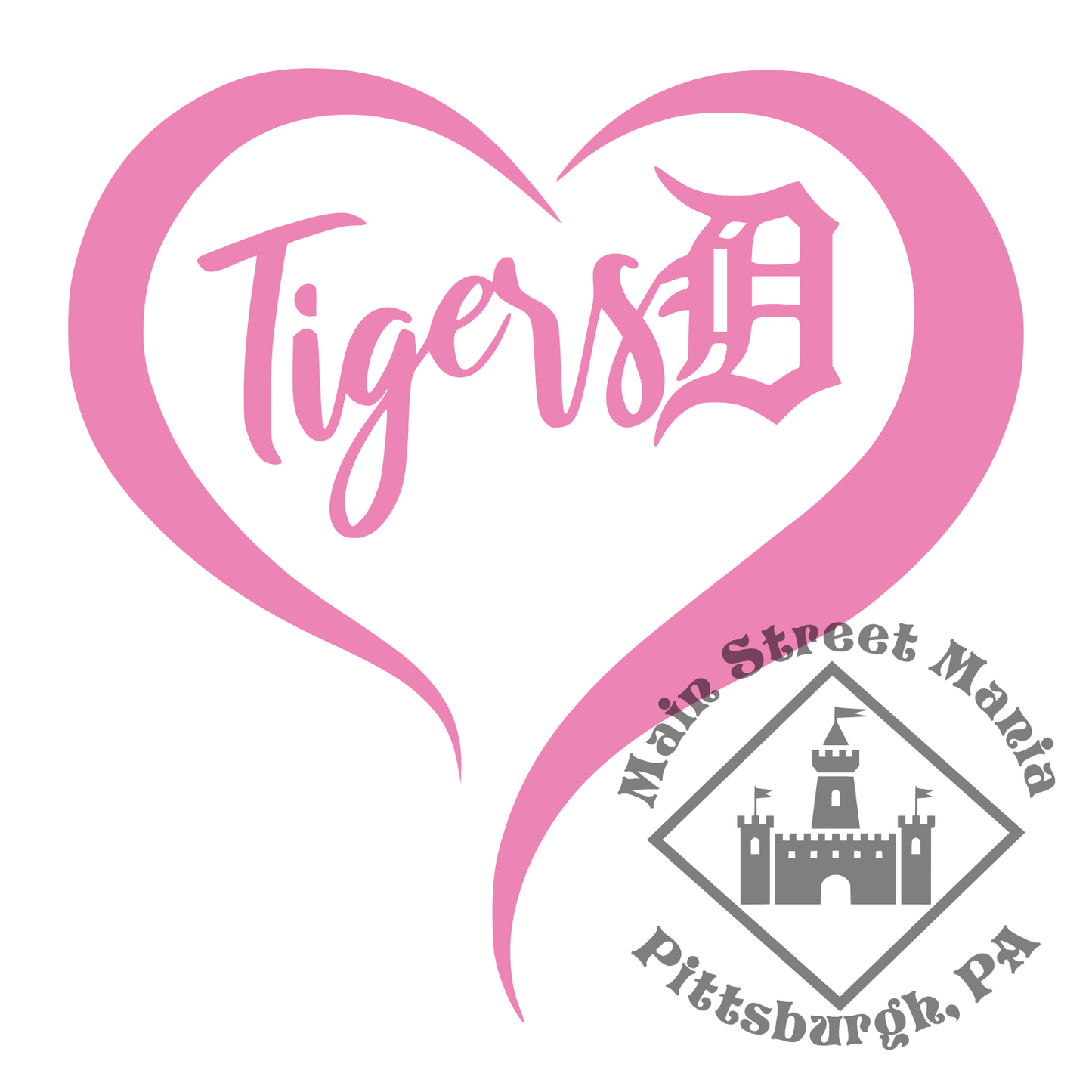 Tigers Heart Sticker Decal