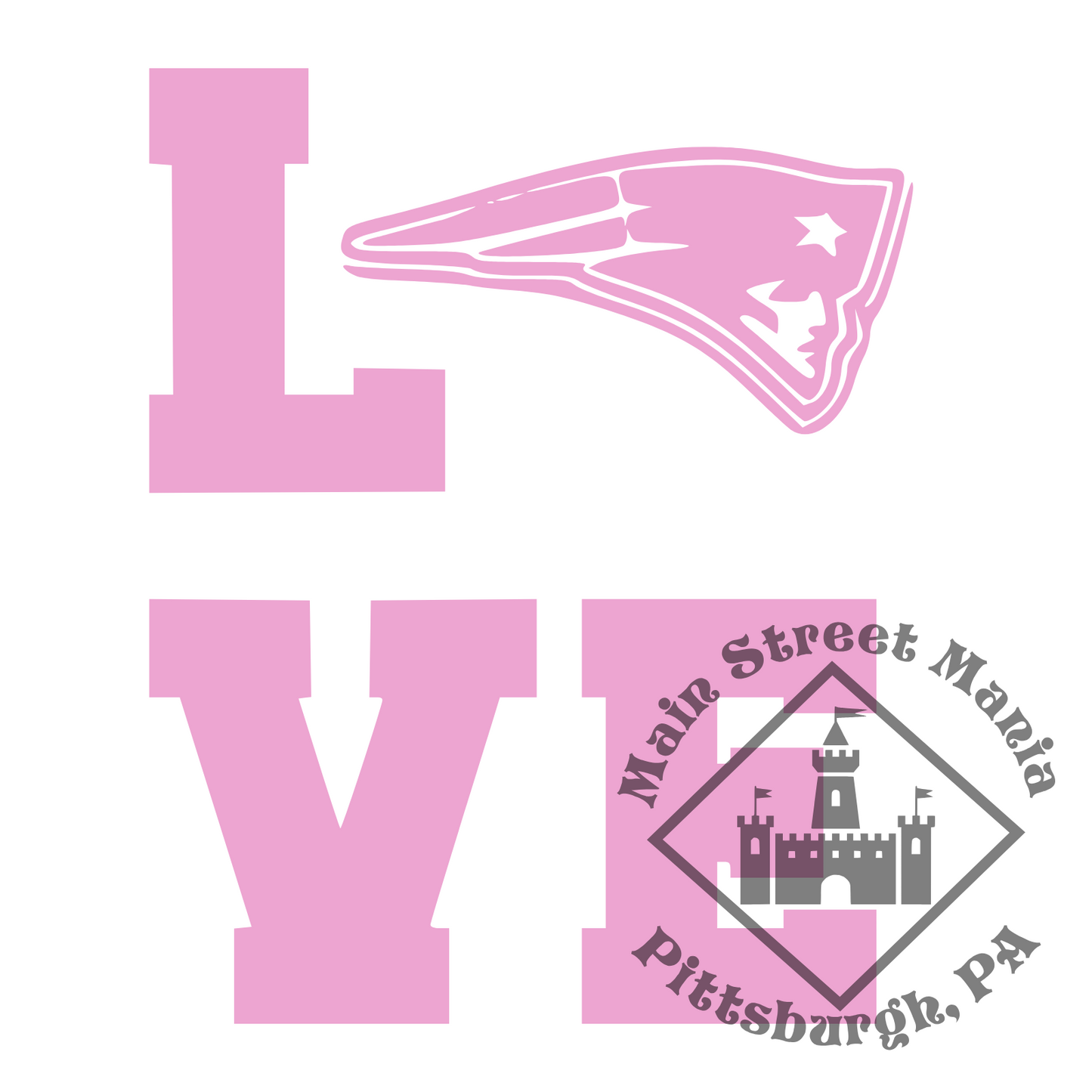 Patriots Love Sticker Decal