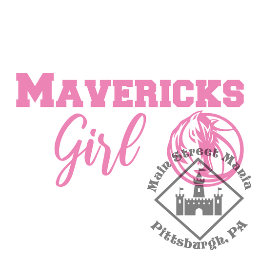 Mavericks Girl Sticker Decal