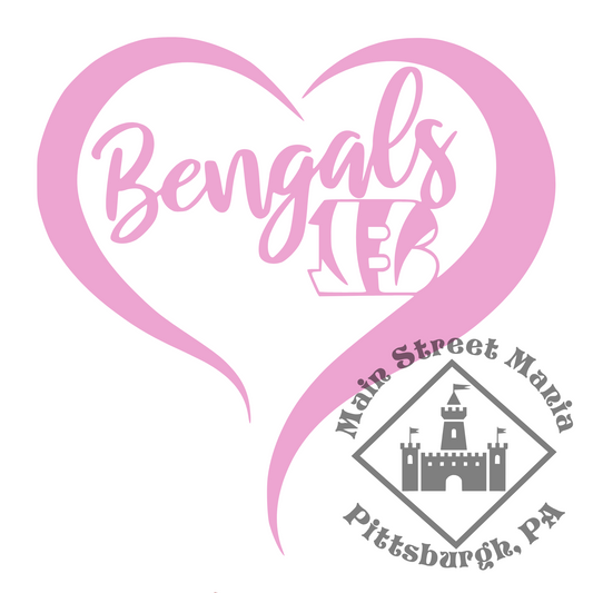 Bengals Heart Sticker Decal