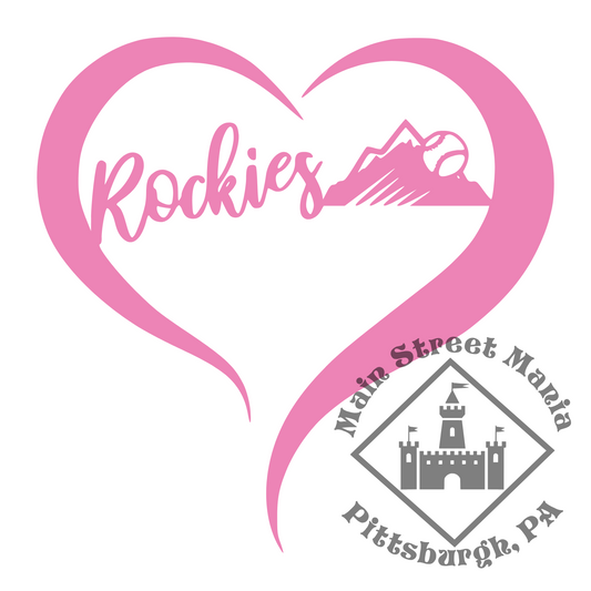 Rockies Heart Sticker Decal