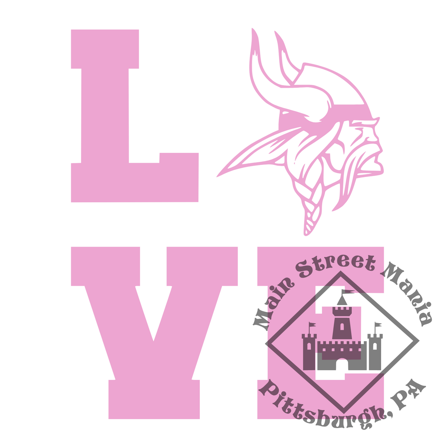 Vikings Love Sticker Decal