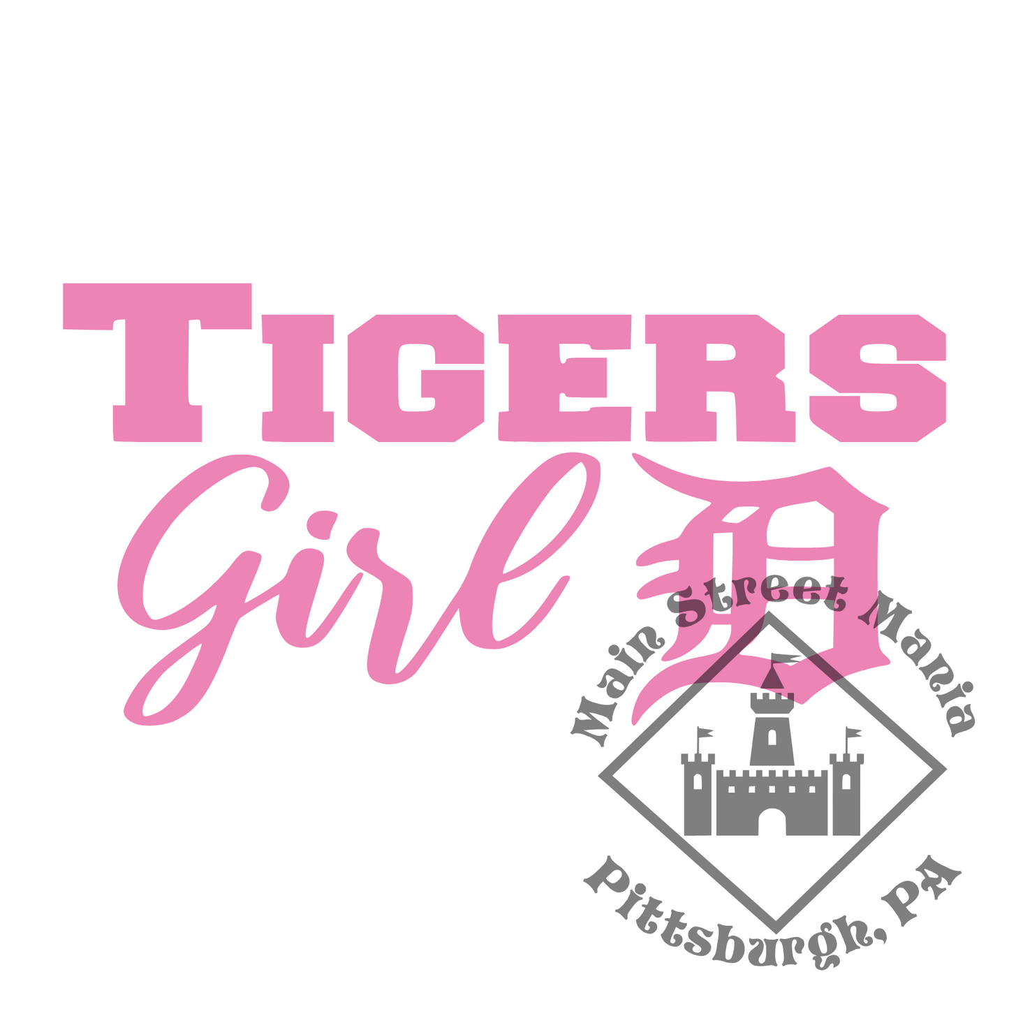 Tigers Girl Sticker Decal