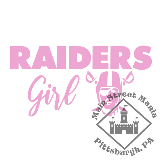 Raiders Girl Sticker Decal