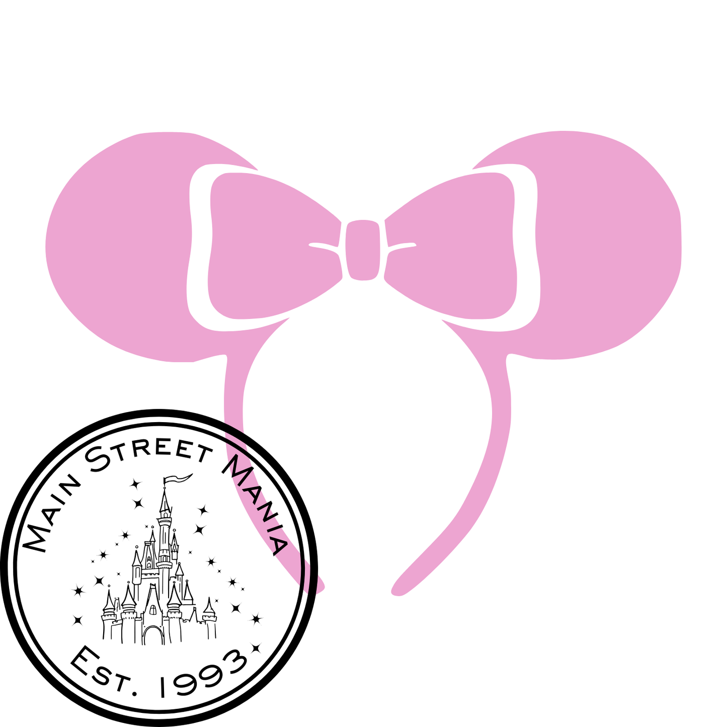Minnie Ears Headband Sticker Decal