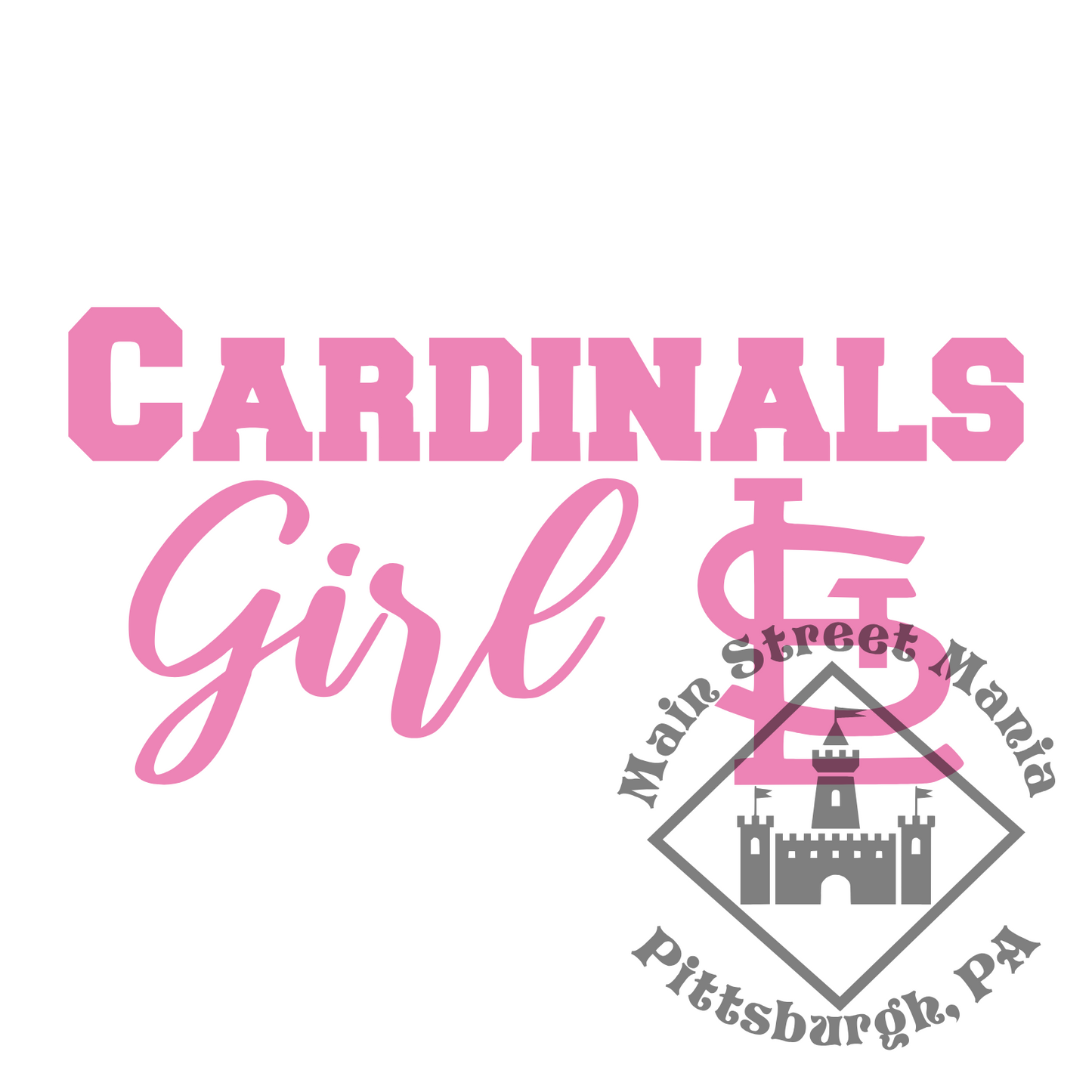 St. Louis Cardinals Girl Sticker Decal