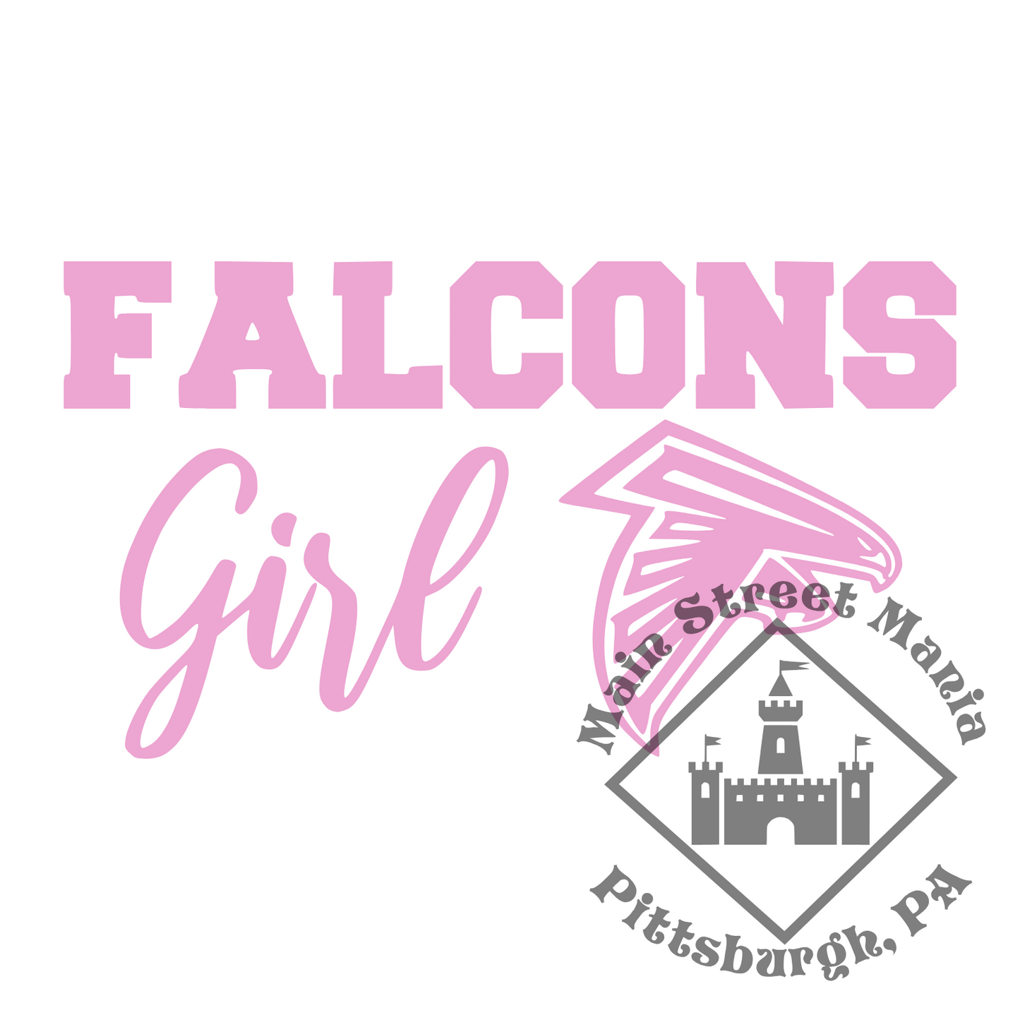 Falcons Girl Sticker Decal