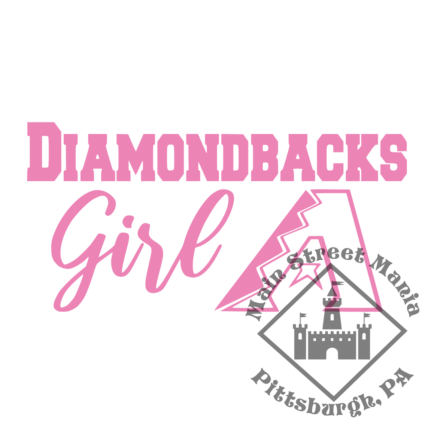 Diamondbacks Girl Sticker Decal